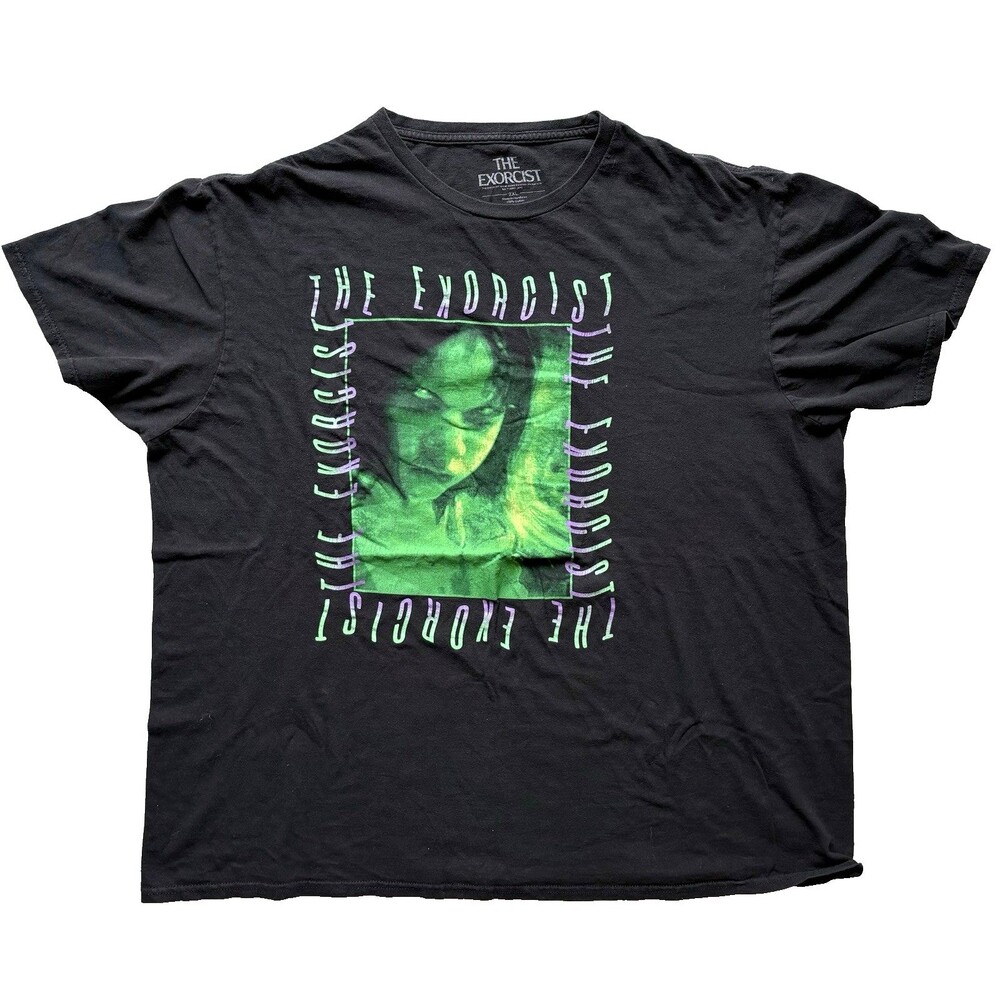 The Exorcist Regan Demon Black Horror T-Shirt 2XL